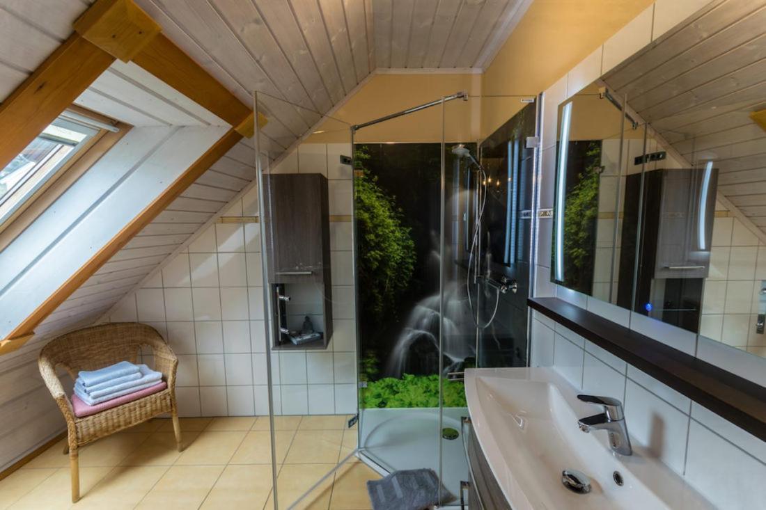 Ferienwohnung Im Blockhaus Rosenkranz Rathmannsdorf Luaran gambar